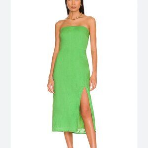 SNDYS Serena Midi Dress in Green